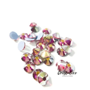 Cristal Rosa Tornasol Hotfix Crystal Elements