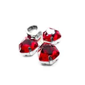 Cristal Engarzado Trilliant Light Siam 12mm