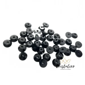 Cristal Negro Con Orificio Para Coser