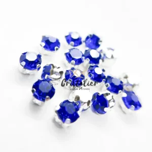 Cristal Zafiro Engarzado Para Coser
