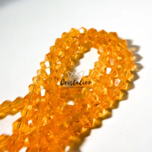 Cristal Bicono Topaz Por Tira