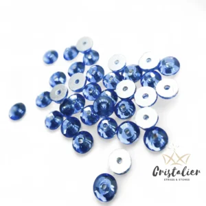 Cristal Zafiro Con Orificio Para Coser