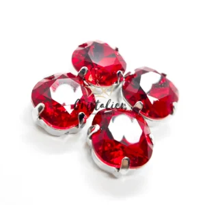 Cristal Engarzado Cushion Light Siam 10mm