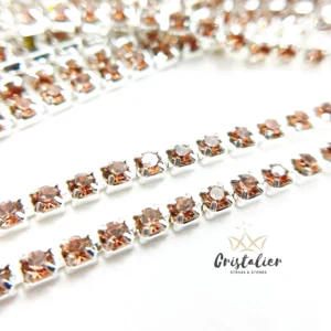 Cadena Strass Dorado POR METRO