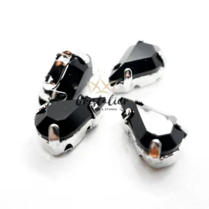 Cristal Engarzado Pear Jet 6x10mm