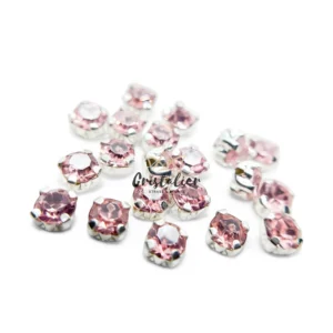 Cristal Pink Engarzado Para Coser