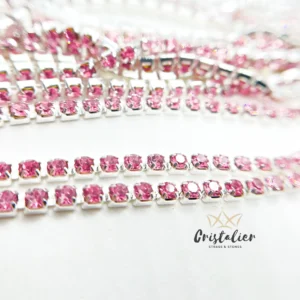 Cadena Strass Rosa POR METRO