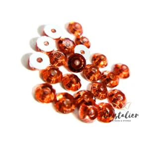 Cristal Con Orificio Naranjo Para Coser