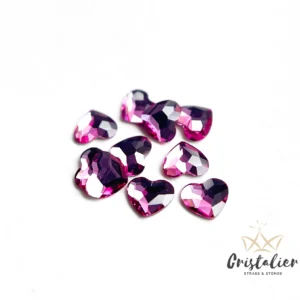 Corazón Fucsia 3.6MM SWAROVSKI NO-HOTFIX
