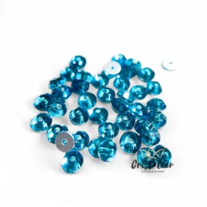 Cristal Malaquita Con Orificio Para Coser