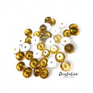 Cristal Topaz Con Orificio Para Coser