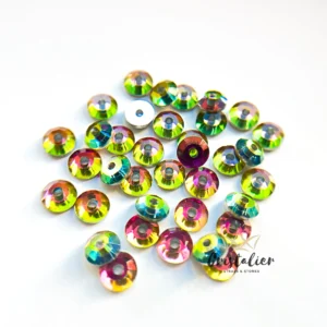 Cristal Vitral Con Orificio Para Coser
