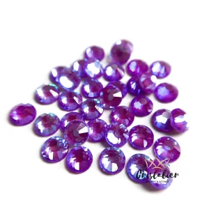 Cristal Morado Neón Tornasol Hotfix Crystal VDD