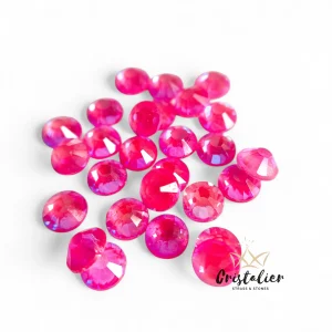 Cristal Fucsia Neón Tornasol Hotfix Crystal VDD