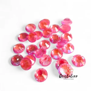 Cristal Rosa Neón Tornasol Hotfix Crystal VDD
