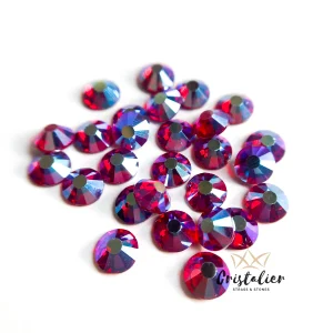 Cristal Rojo Italiano Tornasol Hotfix Crystal VDD