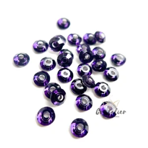 Cristal Purple Velvet Con Orificio Para Coser