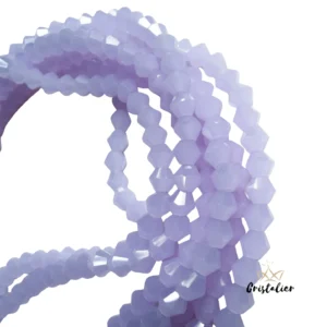 Cristal Bicono Violet Opal Por Tira
