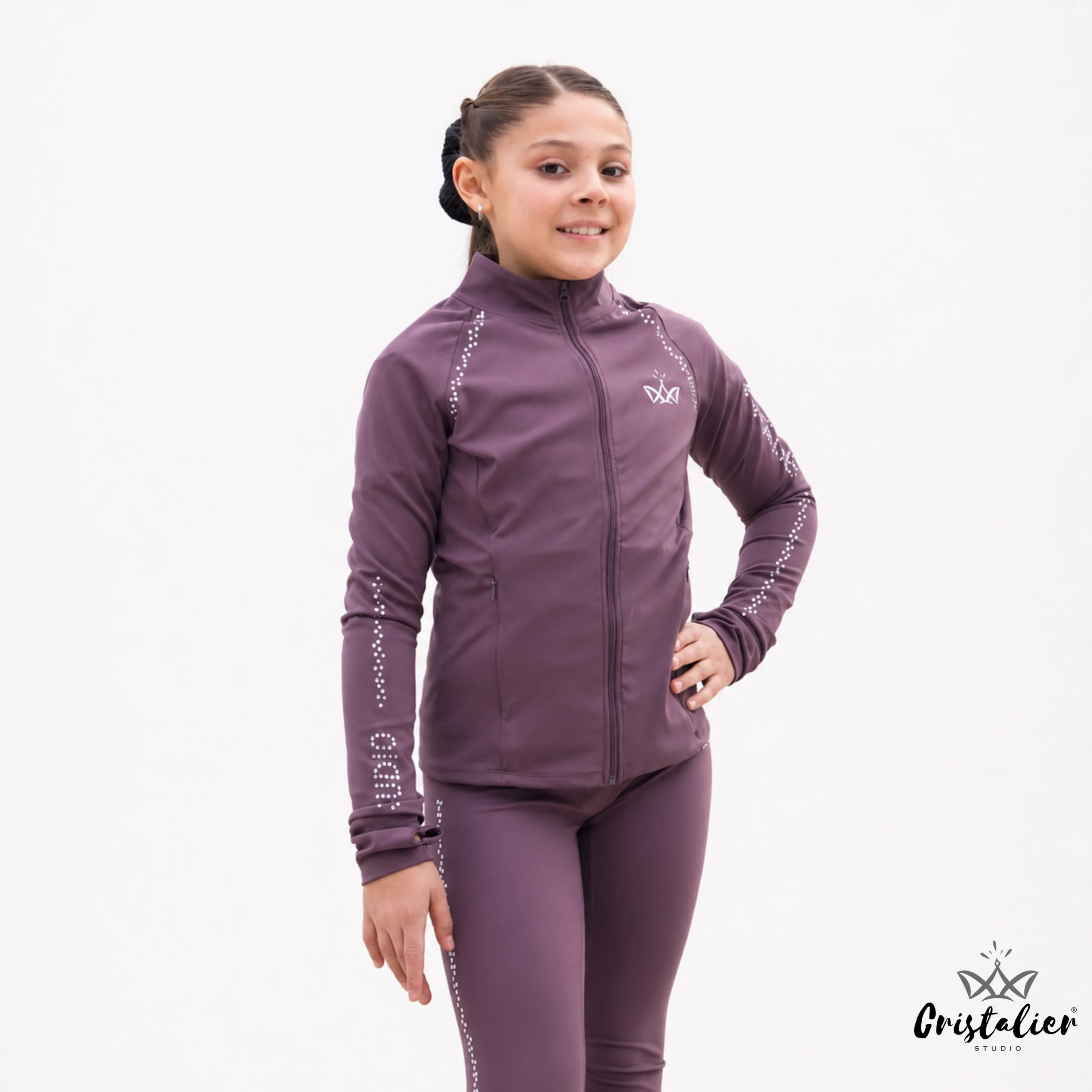 Chaqueta PRISMA Morado Pastel CON PEDRERÍA