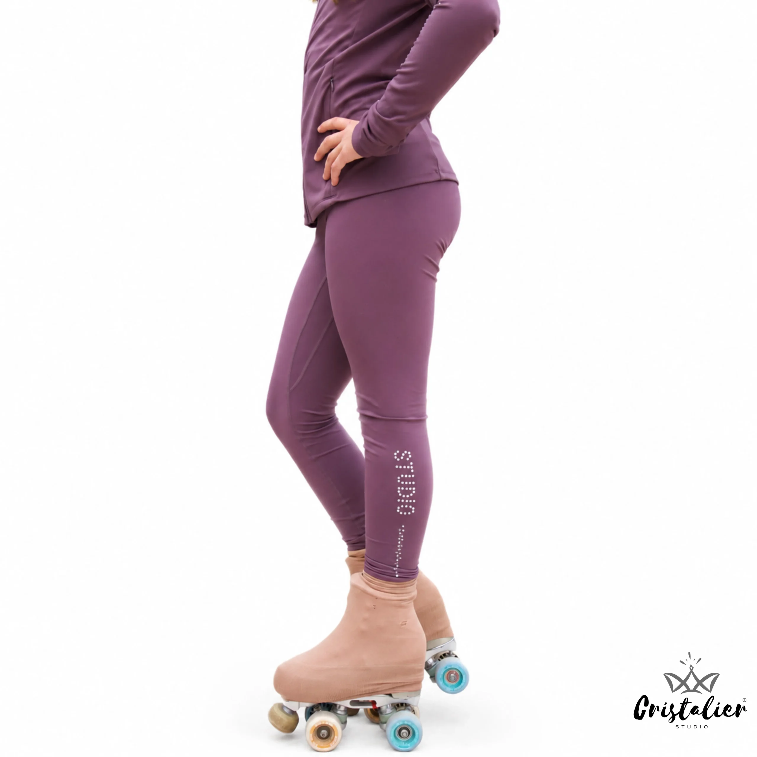Legging PRISMA Morado Pastel CON PEDRERÍA - Imagen 3