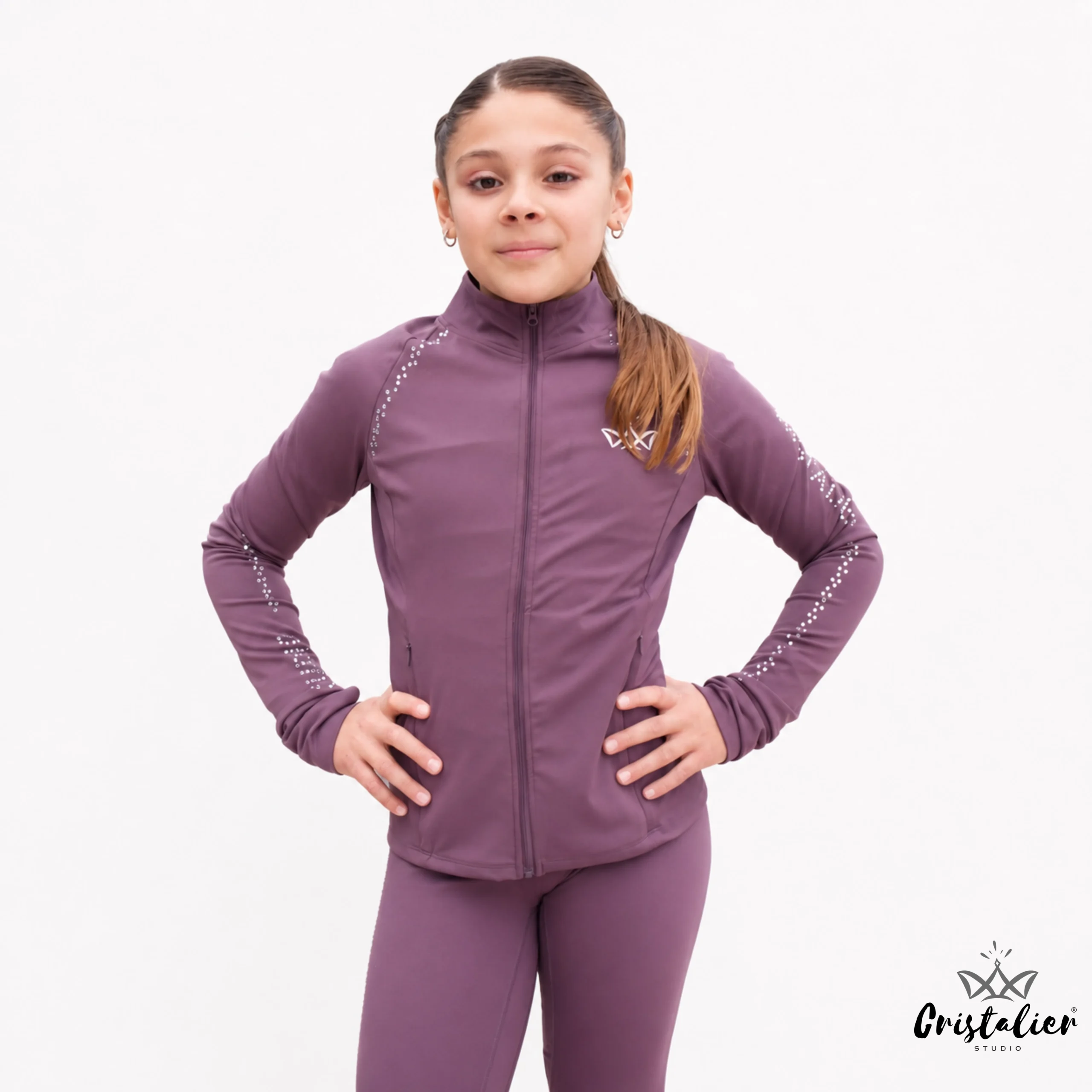 Chaqueta PRISMA Morado Pastel CON PEDRERÍA - Imagen 2