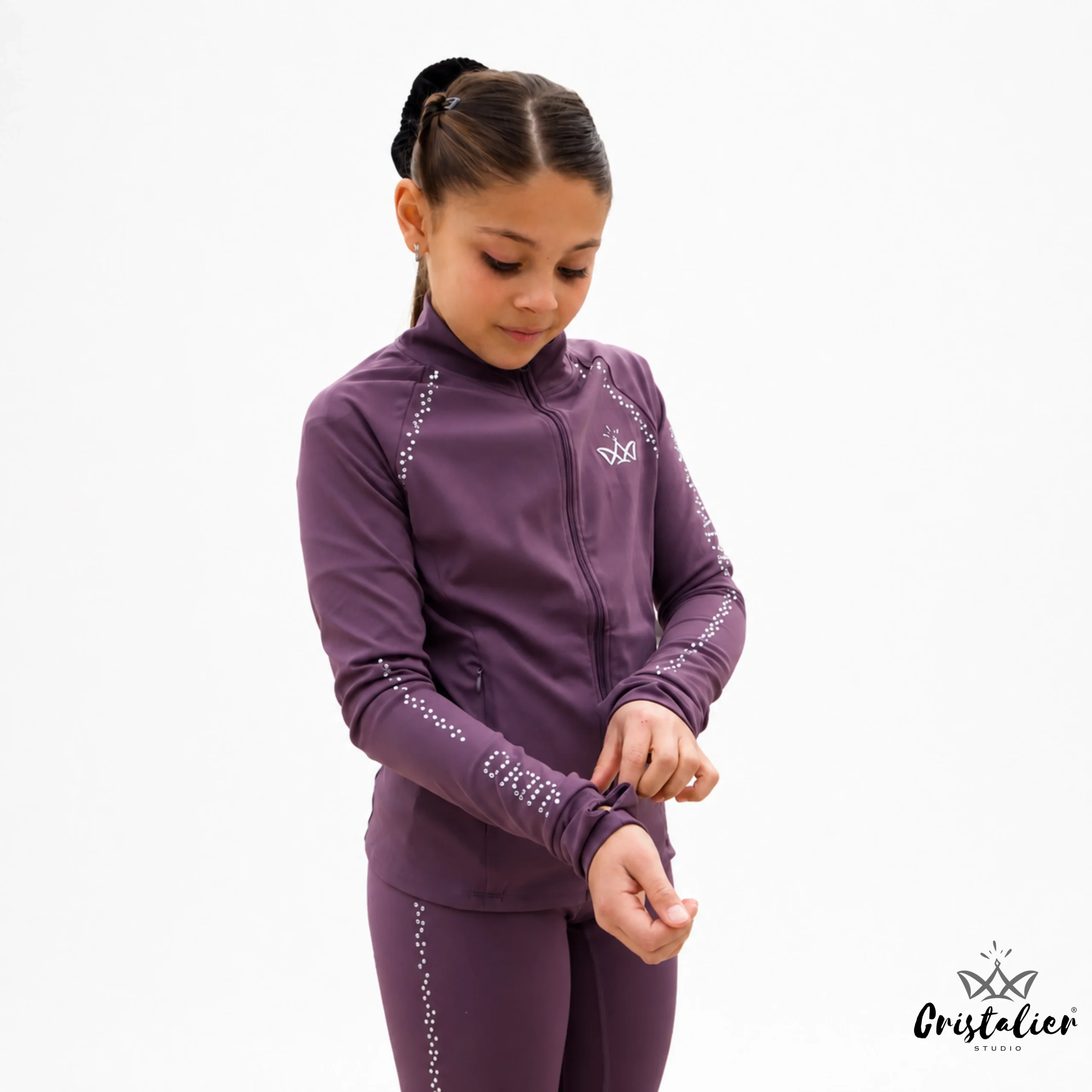 Chaqueta PRISMA Morado Pastel CON PEDRERÍA - Imagen 4