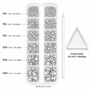 Set Mix Cristales Cristal SS4-SS20 NO HOTFIX + Herramientas