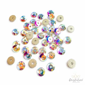 Cristal Tornasol Con Orificio Para Coser